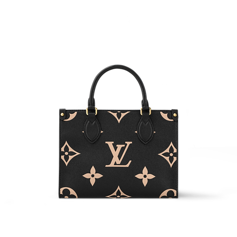 Cuir Monogram Empreinte Bicolore Sacs à Main All Collections Cabas OnTheGo PM | Louis Vuitton ® (Zoom produit)
