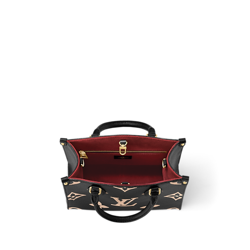 Cuir Monogram Empreinte Bicolore Sacs à Main All Collections Cabas OnTheGo PM | Louis Vuitton ® (Zoom produit)