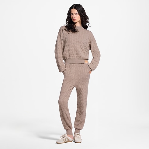 Ready-to-Wear Knitwear Cable Knit Jogging Pants | Louis Vuitton ® (Product zoom)
