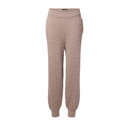 Ready-to-Wear Knitwear Cable Knit Jogging Pants | Louis Vuitton ® (Product zoom)