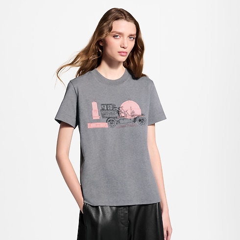 Ready-to-Wear T-shirts and Sweatshirts Car Print T-Shirt | Louis Vuitton ® (Product zoom)