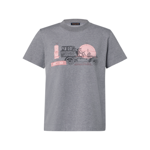 Ready-to-Wear T-shirts and Sweatshirts Car Print T-Shirt | Louis Vuitton ® (Product zoom)