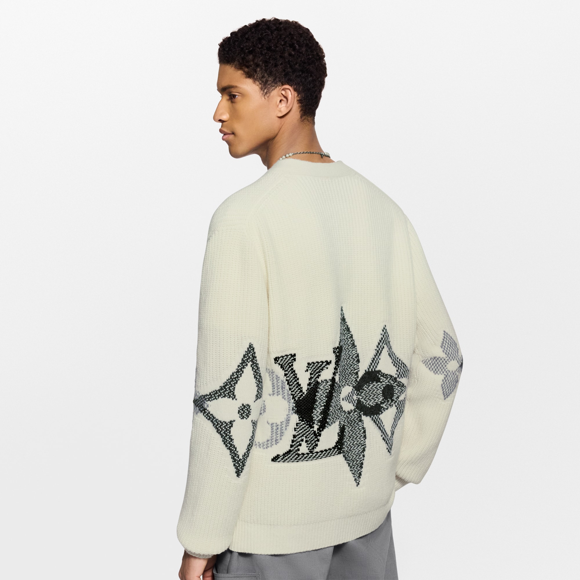  Homme LV Ski Cardigan en maille graphique | Louis Vuitton ® (Zoom produit)