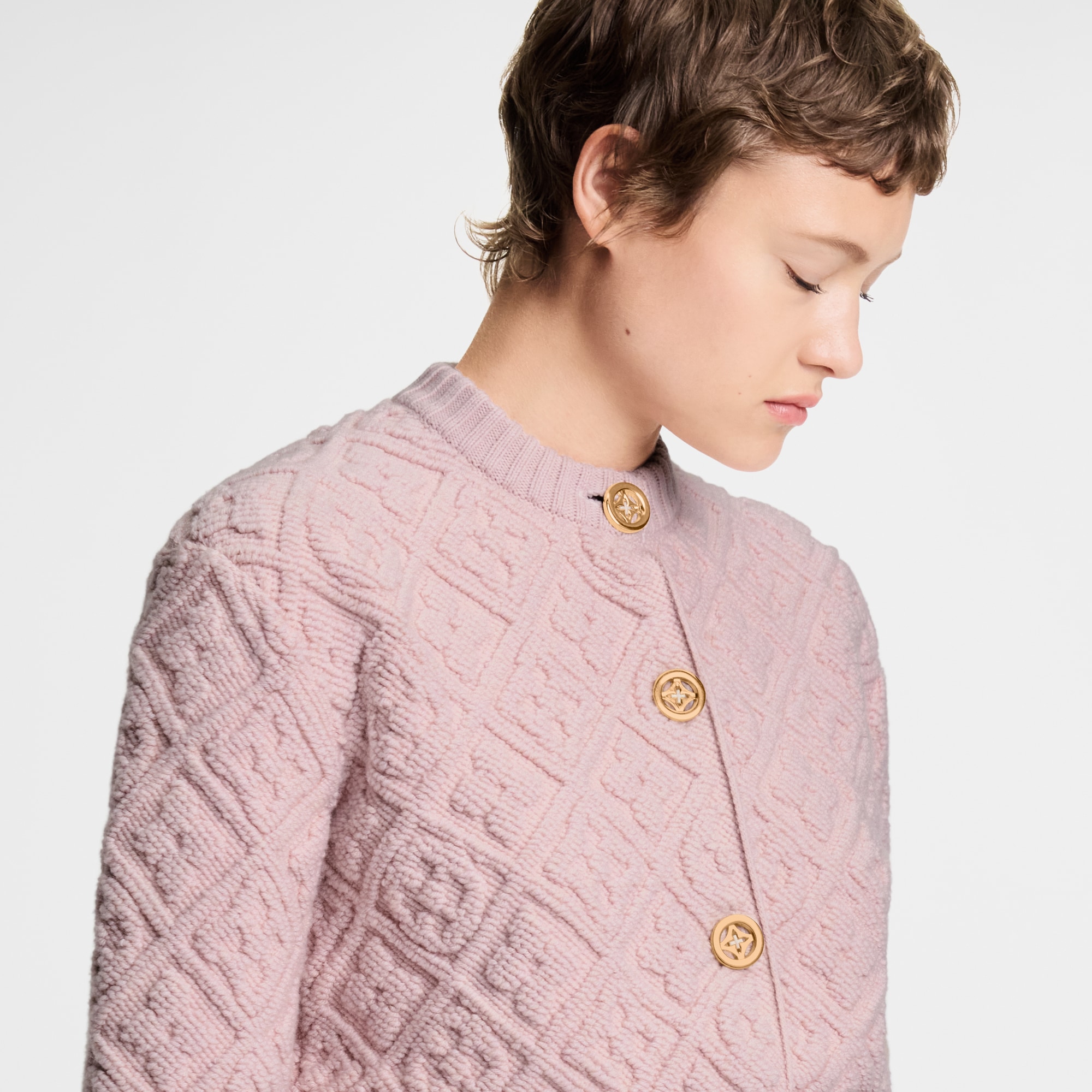  Prêt-à-Porter Maille Cardigan en tissu éponge Monogram | Louis Vuitton ® (Zoom produit)