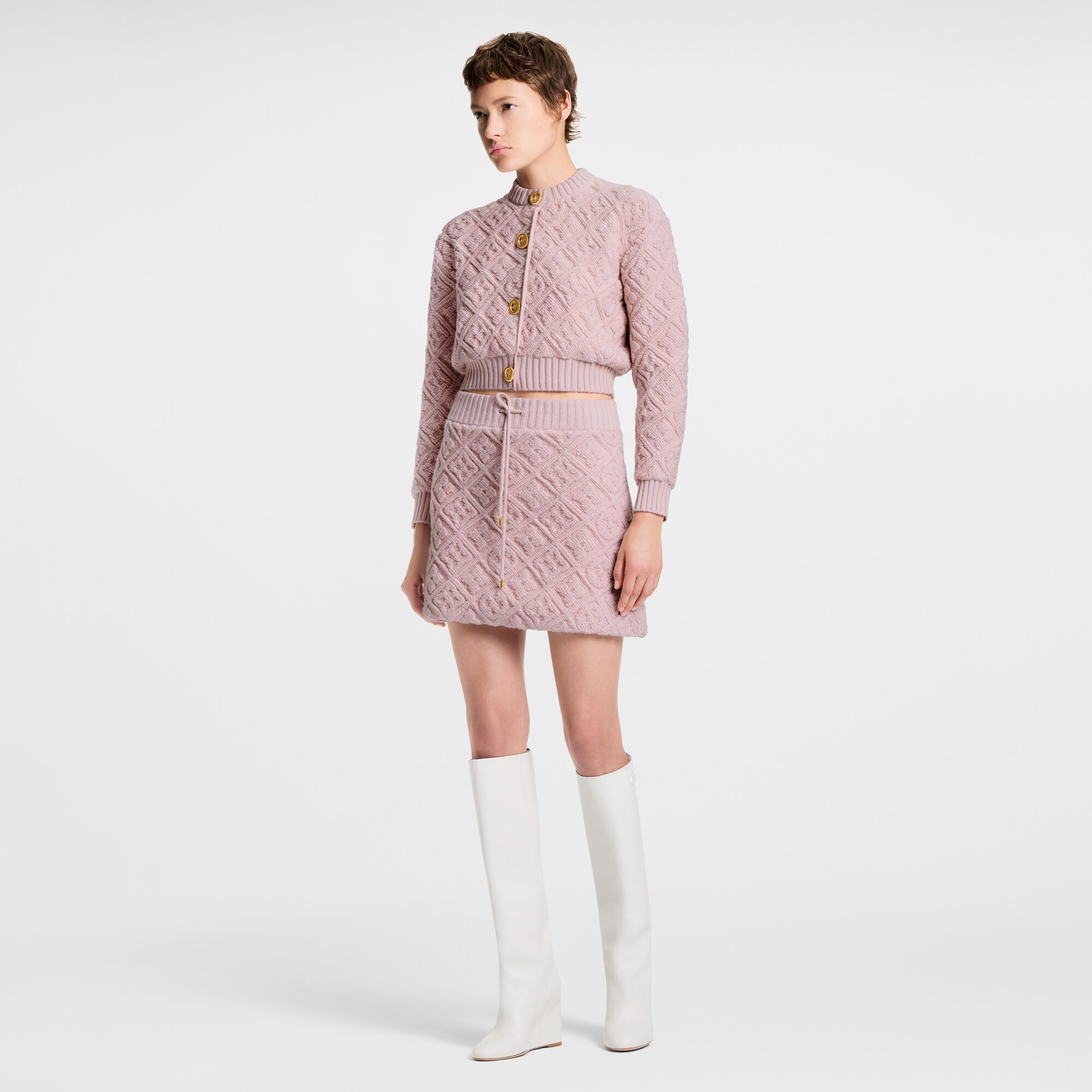  Prêt-à-Porter Maille Cardigan en tissu éponge Monogram | Louis Vuitton ® (Zoom produit)