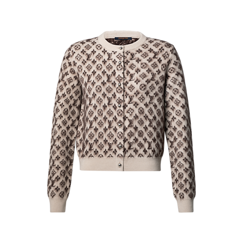 Prêt-à-Porter Maille Cardigan Monogram en maille brossée | Louis Vuitton ® (Zoom produit)
