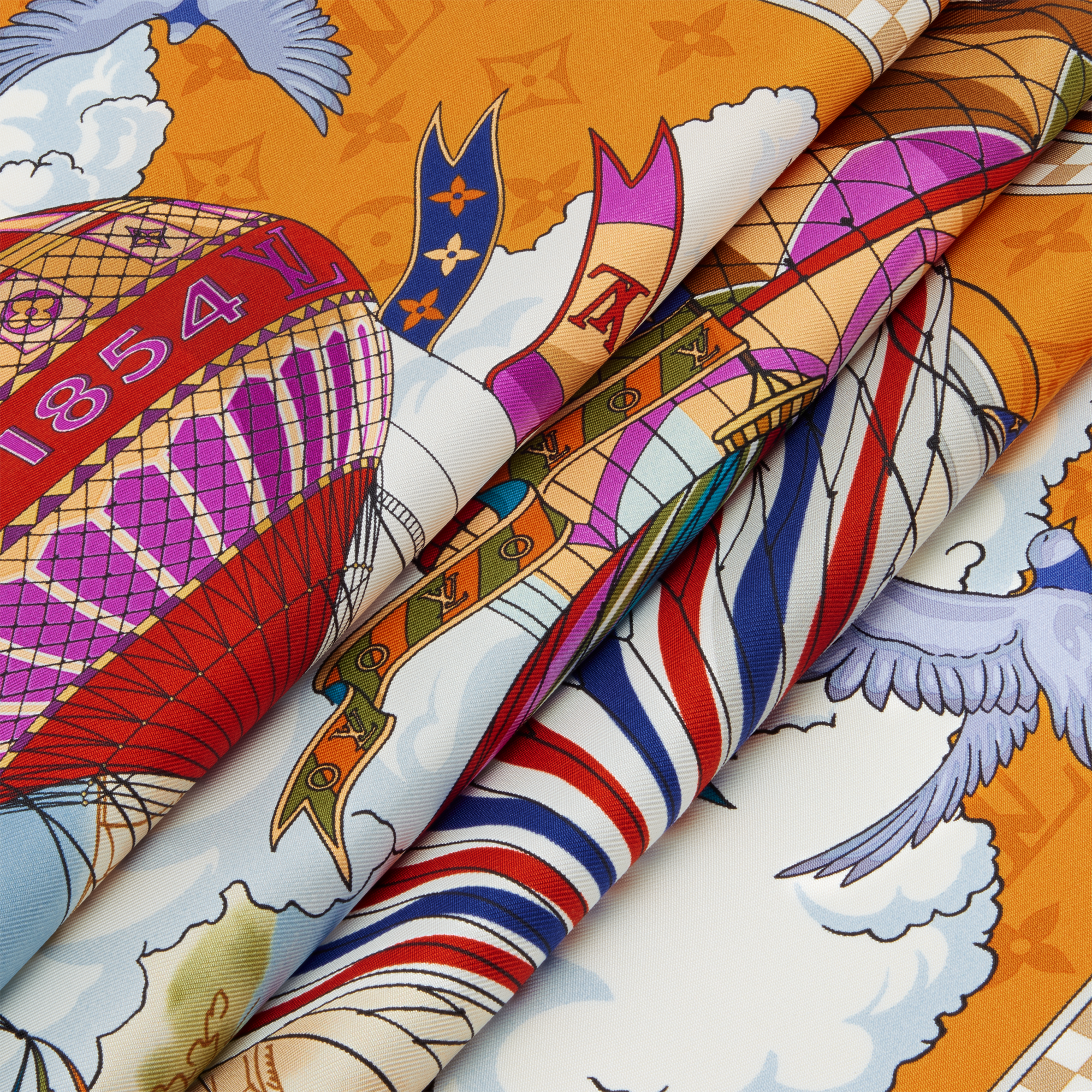 S00 Accessoires Carrés de Soie et Bandeaux Carré From The Cloud 90 | Louis Vuitton ® (Zoom produit)