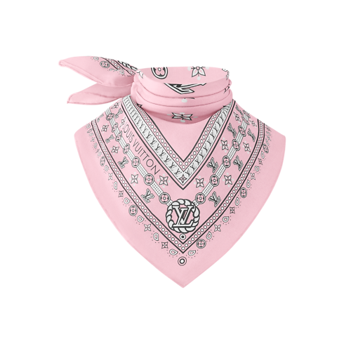 S00 Accessoires Carrés de Soie et Bandeaux Carré LV Bandana 55 | Louis Vuitton ® (Zoom produit)
