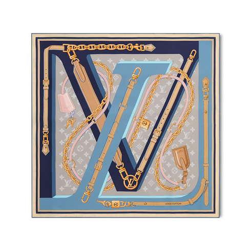 S00 Accessoires Carrés de Soie et Bandeaux Carré LV Strap 70 | Louis Vuitton ® (Zoom produit)