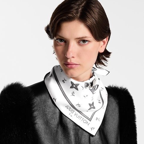 S00 Accessoires Carrés de Soie et Bandeaux Carré Monogram Romance 70 | Louis Vuitton ® (Zoom produit)