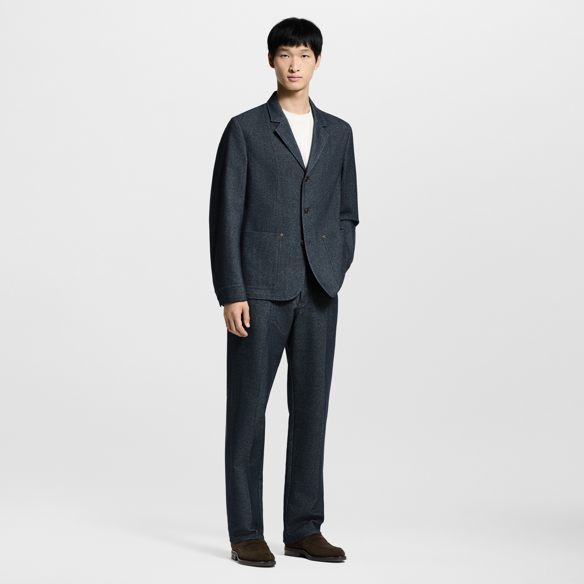  Ready-to-Wear Denim Cashmere Blend Formal Denim Pants | Louis Vuitton ® (Product zoom)