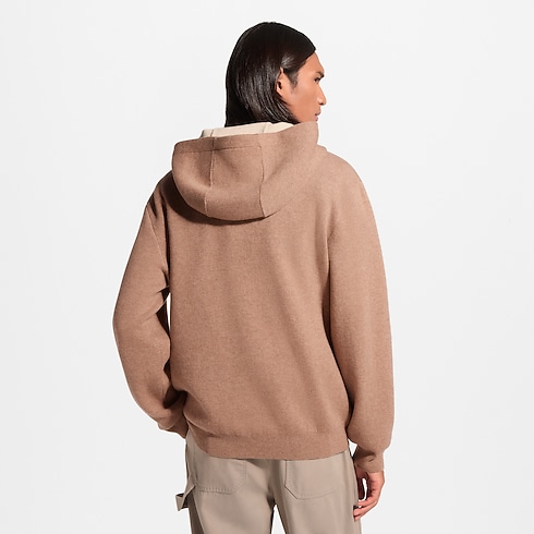 Ready-to-Wear Knitwear and Sweatshirts Cashmere Hoodie With Vvn Signature | Louis Vuitton ® (Product zoom)
