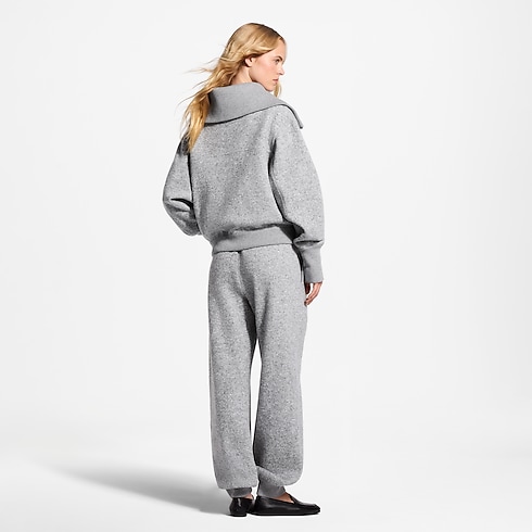 Ready-to-Wear T-shirts and Sweatshirts Cashmere Zip-Up Jacket | Louis Vuitton ® (Product zoom)