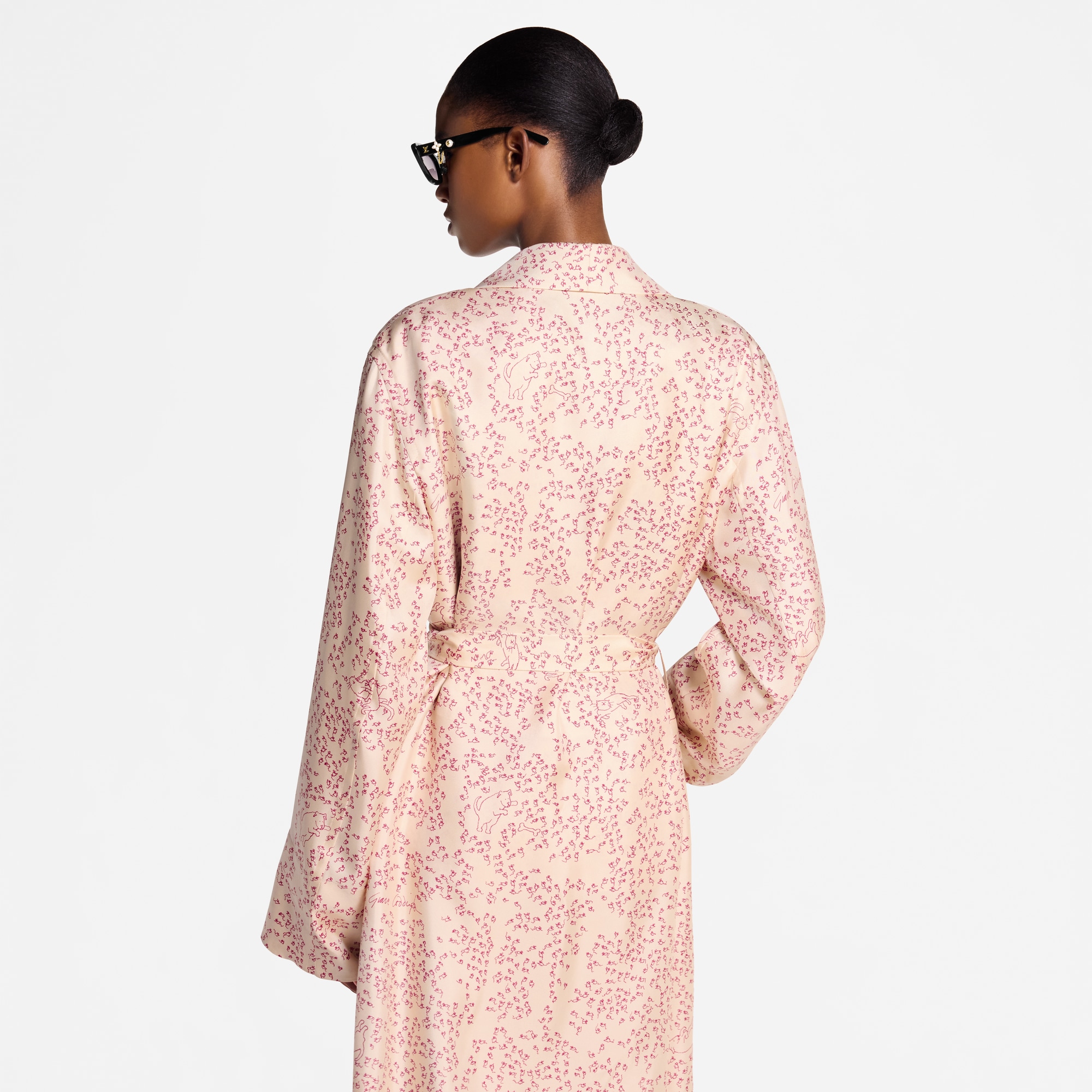  Ready-to-Wear Coats and Jackets Cat-and-Mouse Print Robe | Louis Vuitton ® (Product zoom)