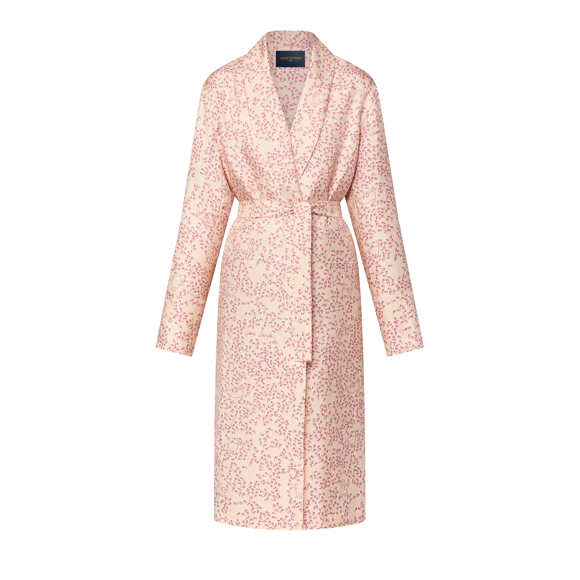  Ready-to-Wear Coats and Jackets Cat-and-Mouse Print Robe | Louis Vuitton ® (Product zoom)