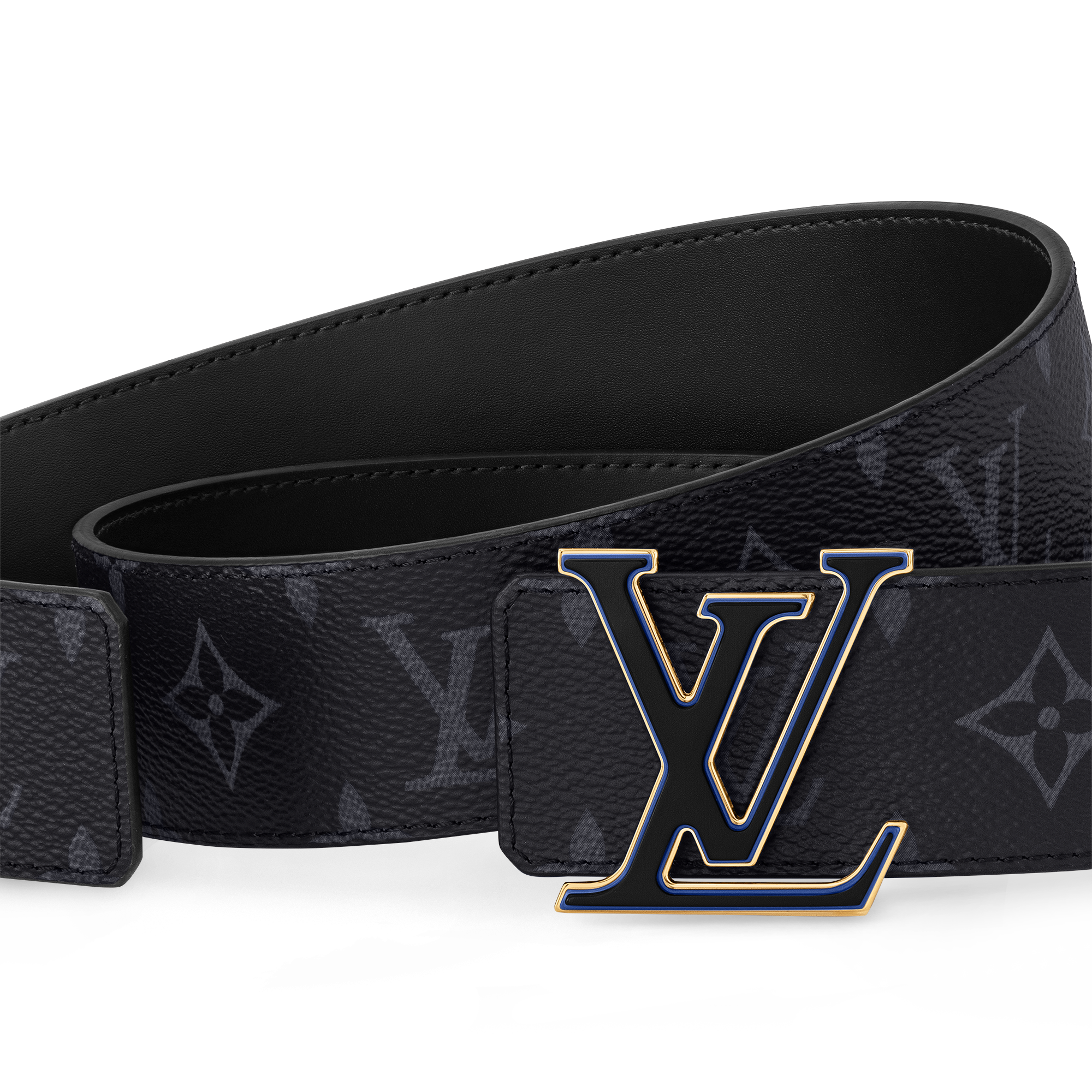 Toile Monogram Eclipse Accessoires Ceintures Ceinture LV 3 Steps 40 mm réversible | Louis Vuitton ® (Zoom produit)