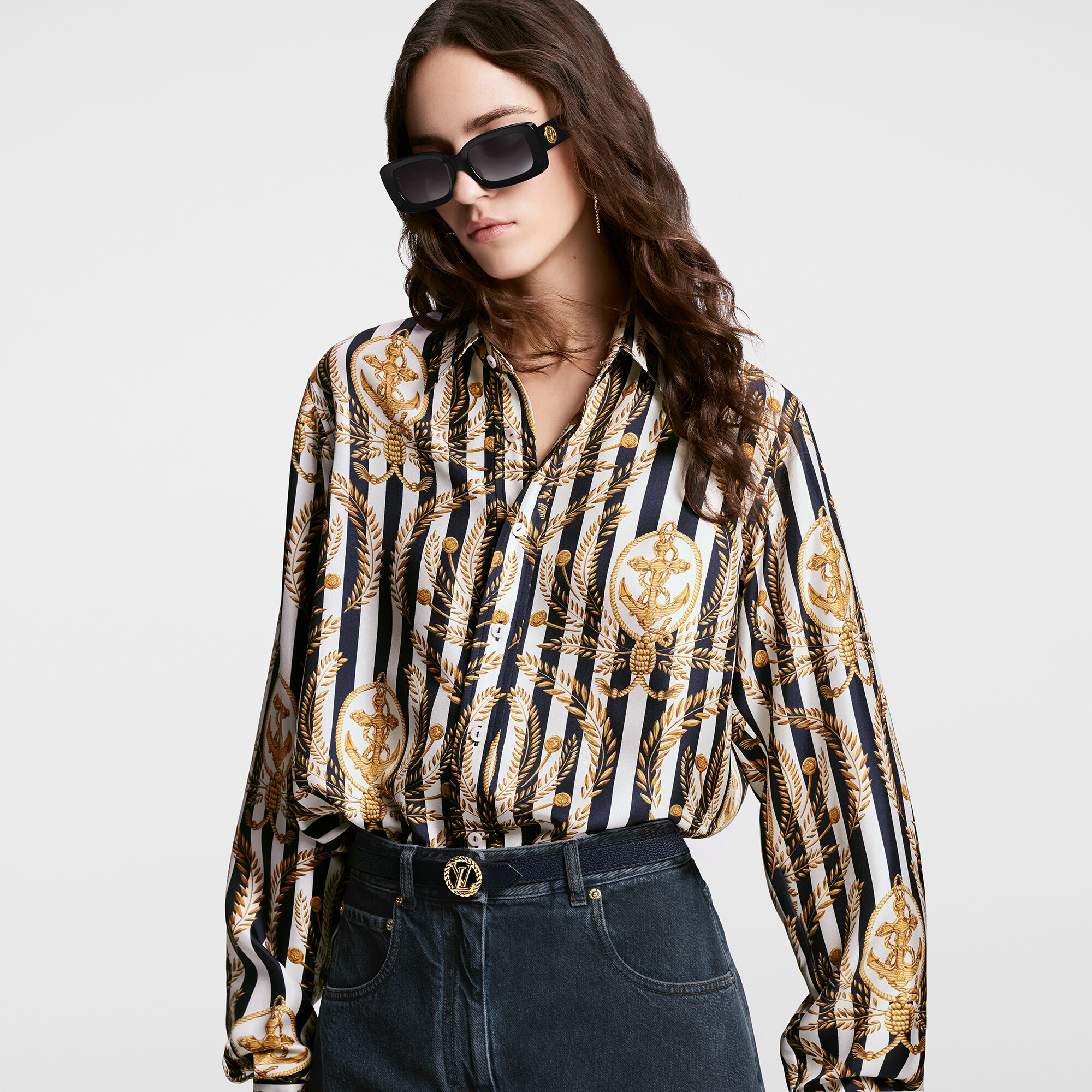 Monogram Accessoires Ceintures Ceinture LV Circle Nautical 20 mm réversible | Louis Vuitton ® (Zoom produit)