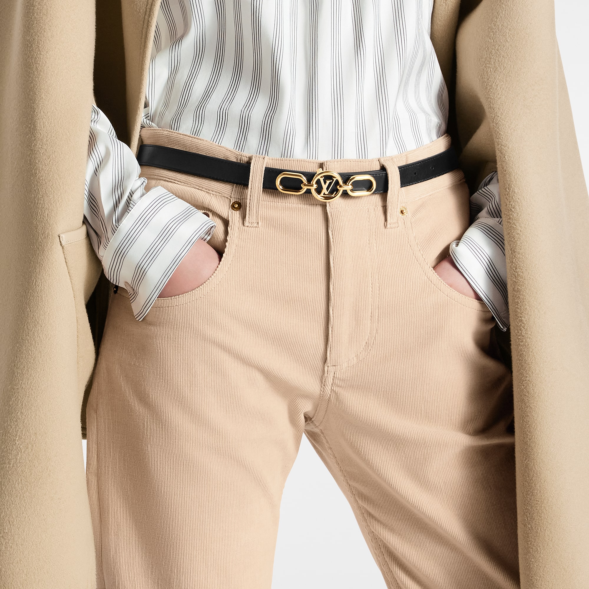 Monogram Accessoires Ceintures Ceinture LV Circle Prime 20 mm réversible | Louis Vuitton ® (Zoom produit)