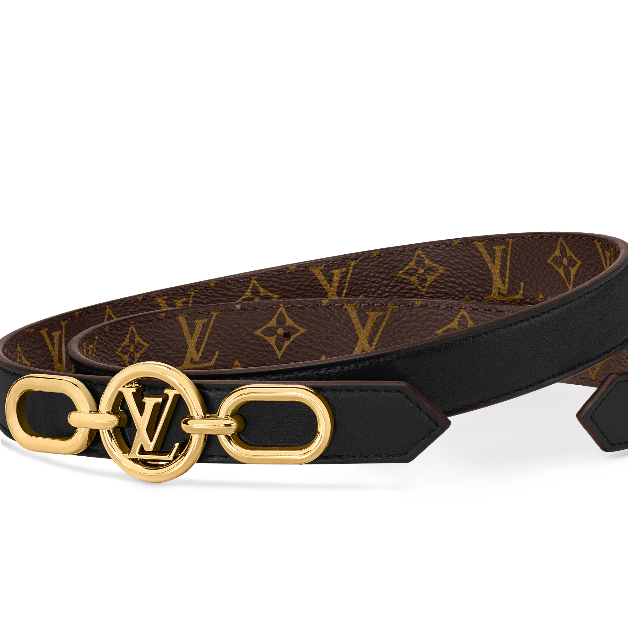 Monogram Accessoires Ceintures Ceinture LV Circle Prime 20 mm réversible | Louis Vuitton ® (Zoom produit)