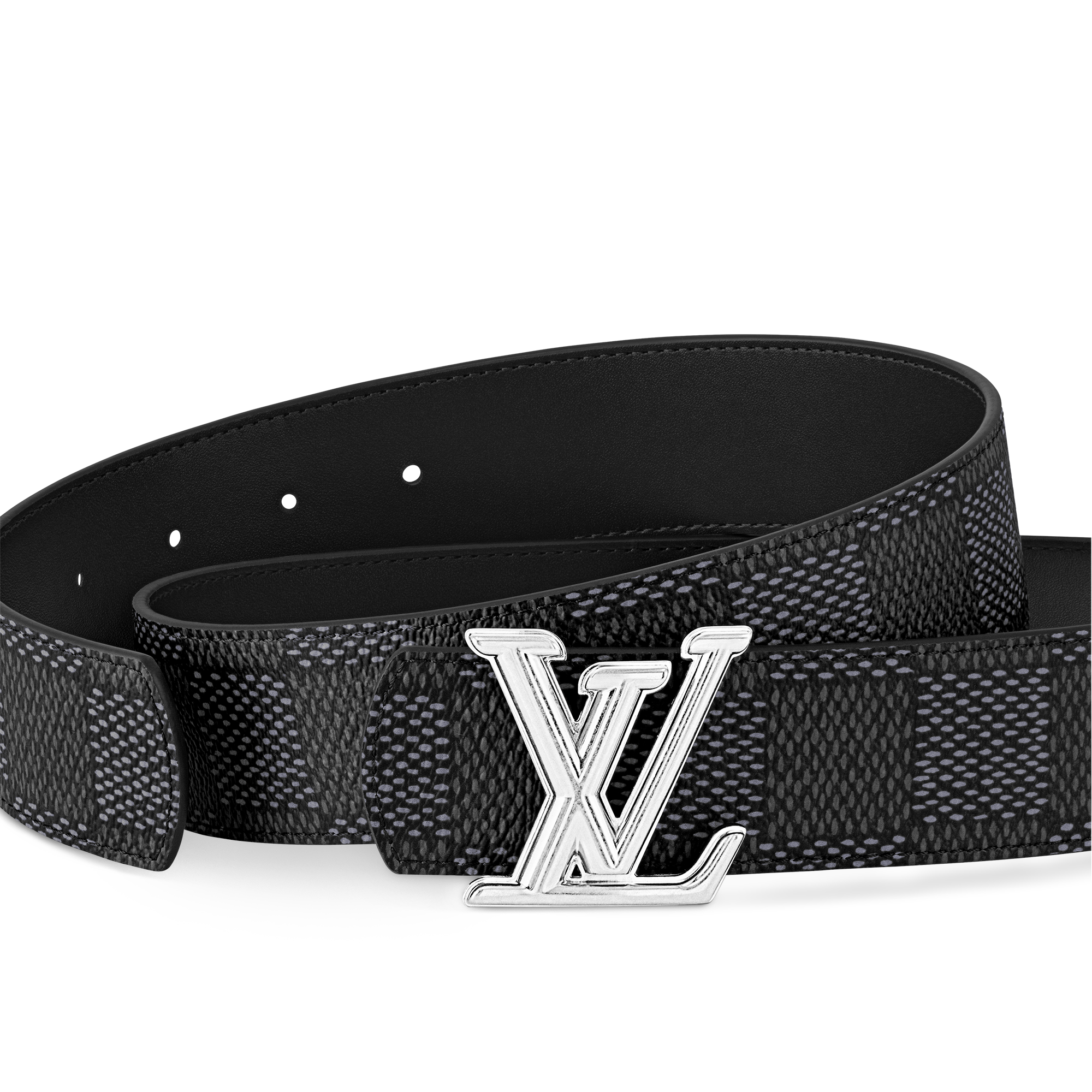 Toile Damier Graphite Accessoires Ceintures Ceinture LV Dimension 40 mm réversible | Louis Vuitton ® (Zoom produit)