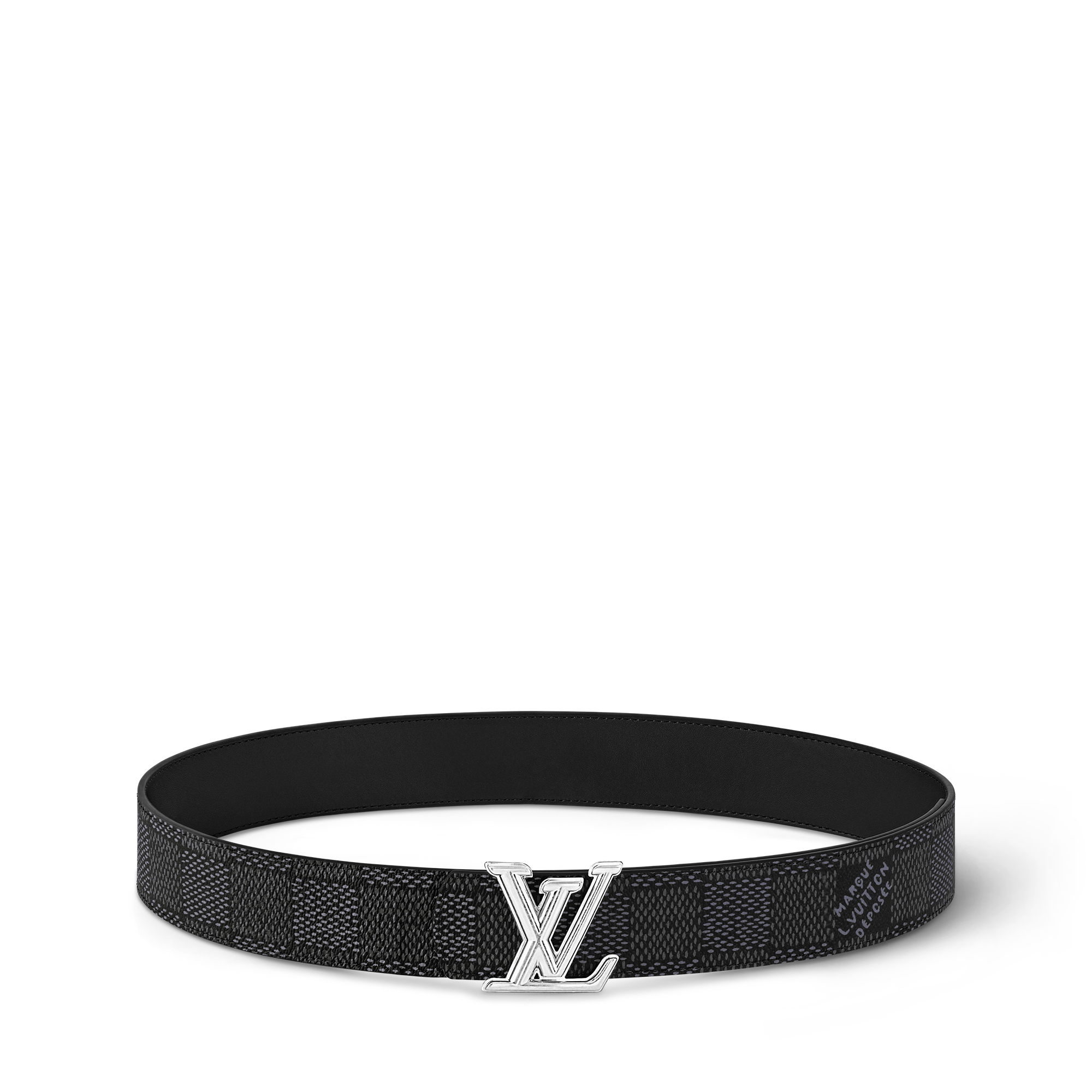 Toile Damier Graphite Accessoires Ceintures Ceinture LV Dimension 40 mm réversible | Louis Vuitton ® (Zoom produit)