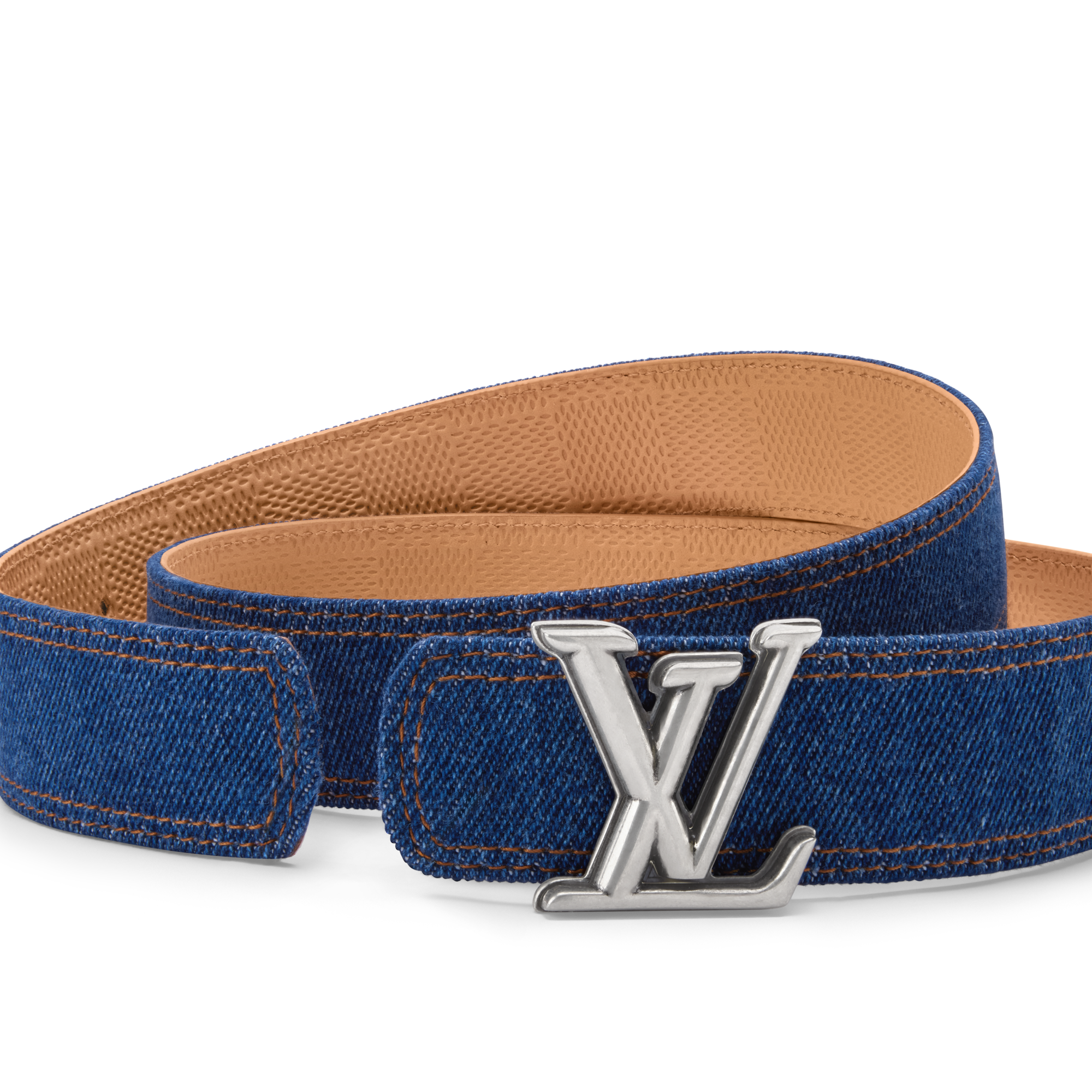  Accessoires Ceintures Ceinture LV Dimension Denim 35 mm réversible | Louis Vuitton ® (Zoom produit)