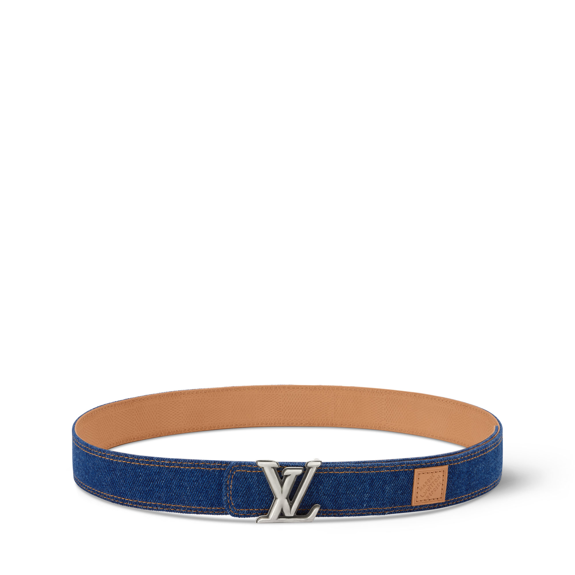  Accessoires Ceintures Ceinture LV Dimension Denim 35 mm réversible | Louis Vuitton ® (Zoom produit)