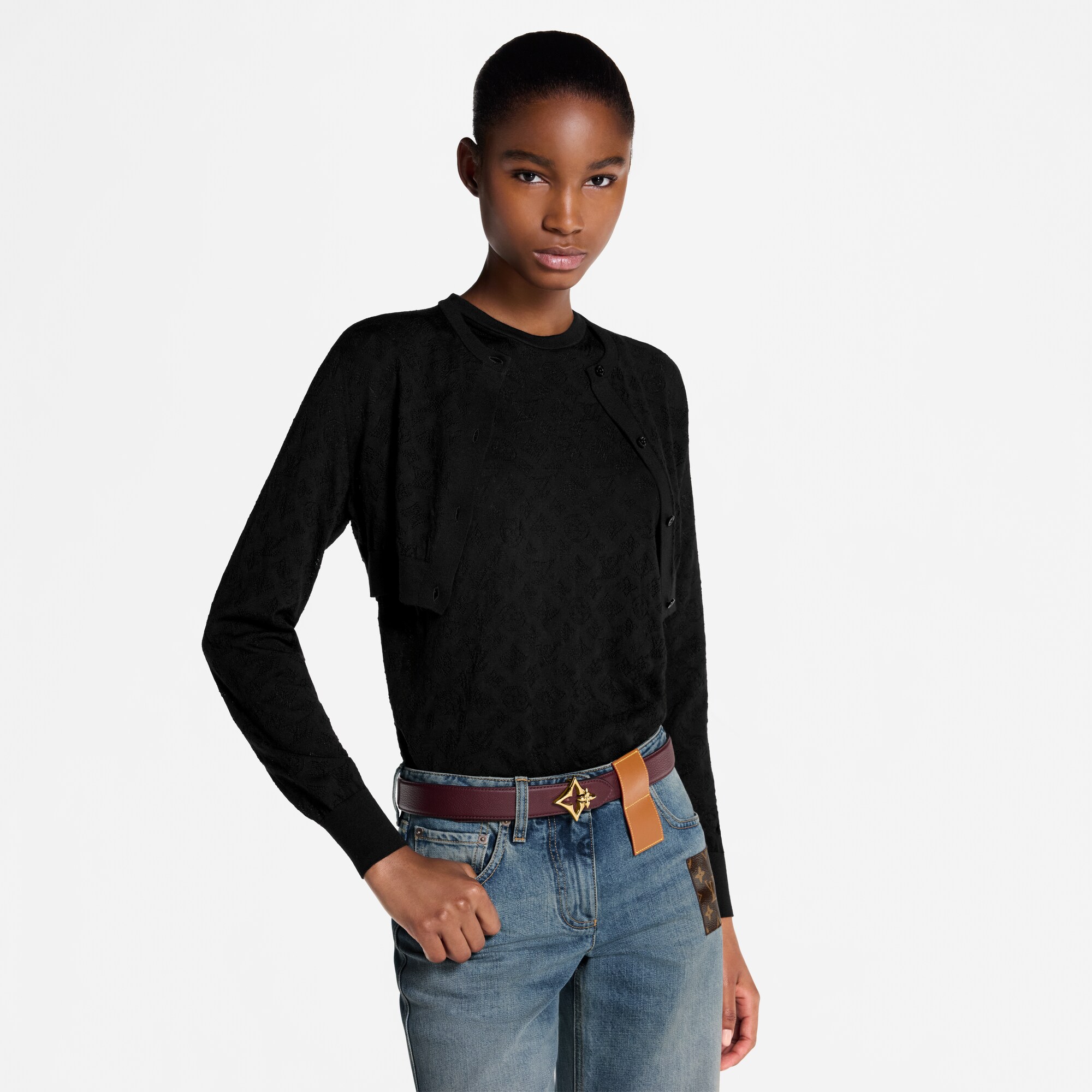  Accessoires Ceintures Ceinture LV Flowergram 30 mm réversible | Louis Vuitton ® (Zoom produit)