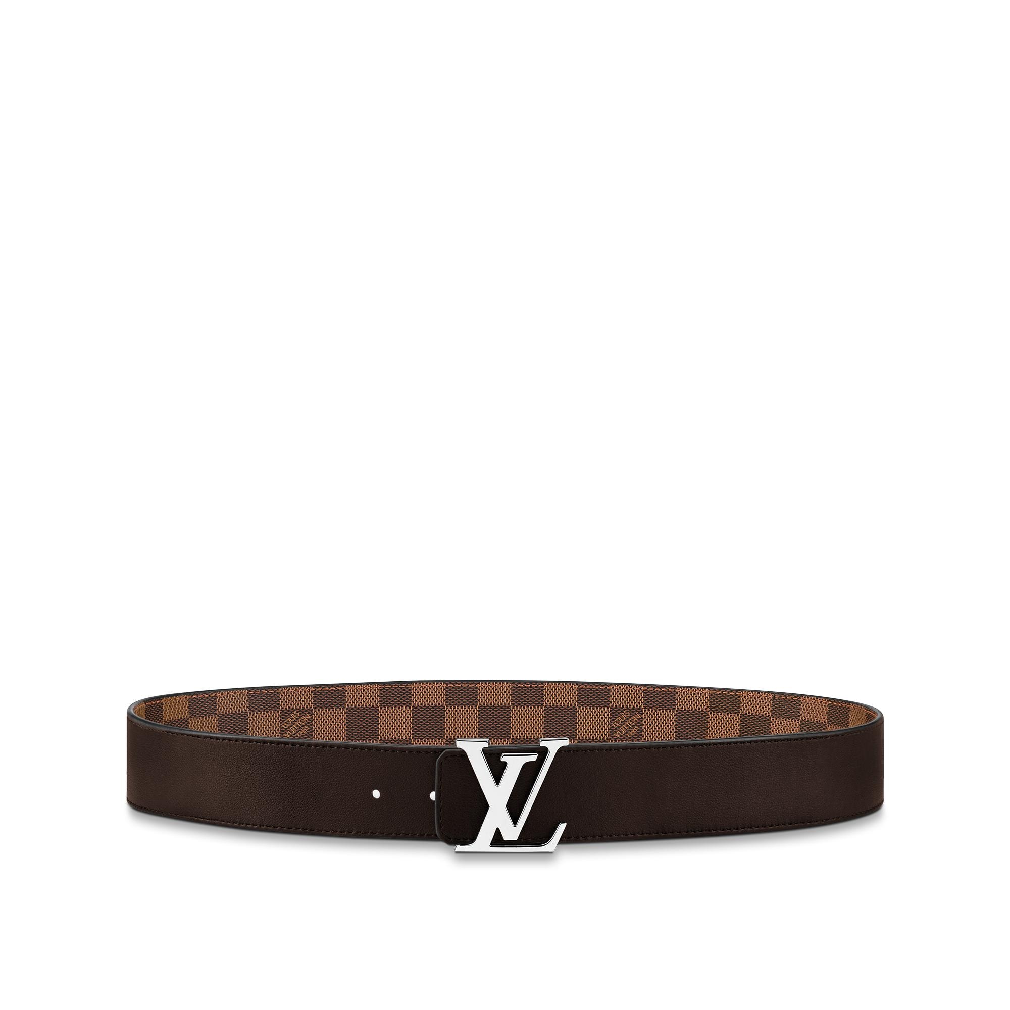 Toile Damier Graphite Accessoires Ceintures Ceinture LV Initiales 40 mm réversible | Louis Vuitton ® (Zoom produit)