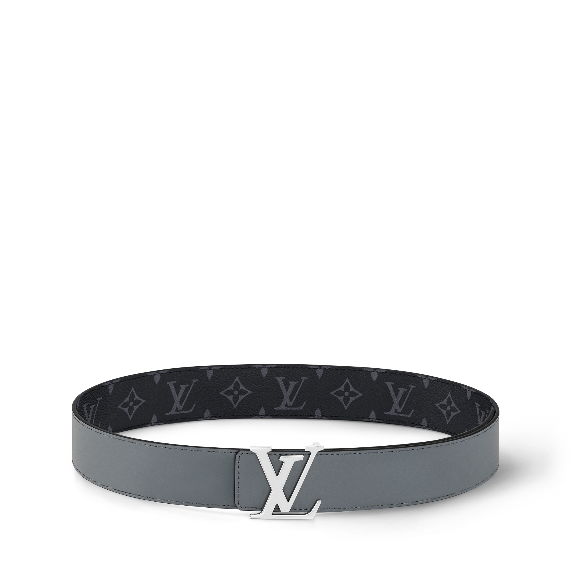 Toile Monogram Eclipse Accessoires Ceintures Ceinture LV Initiales 40 mm réversible | Louis Vuitton ® (Zoom produit)