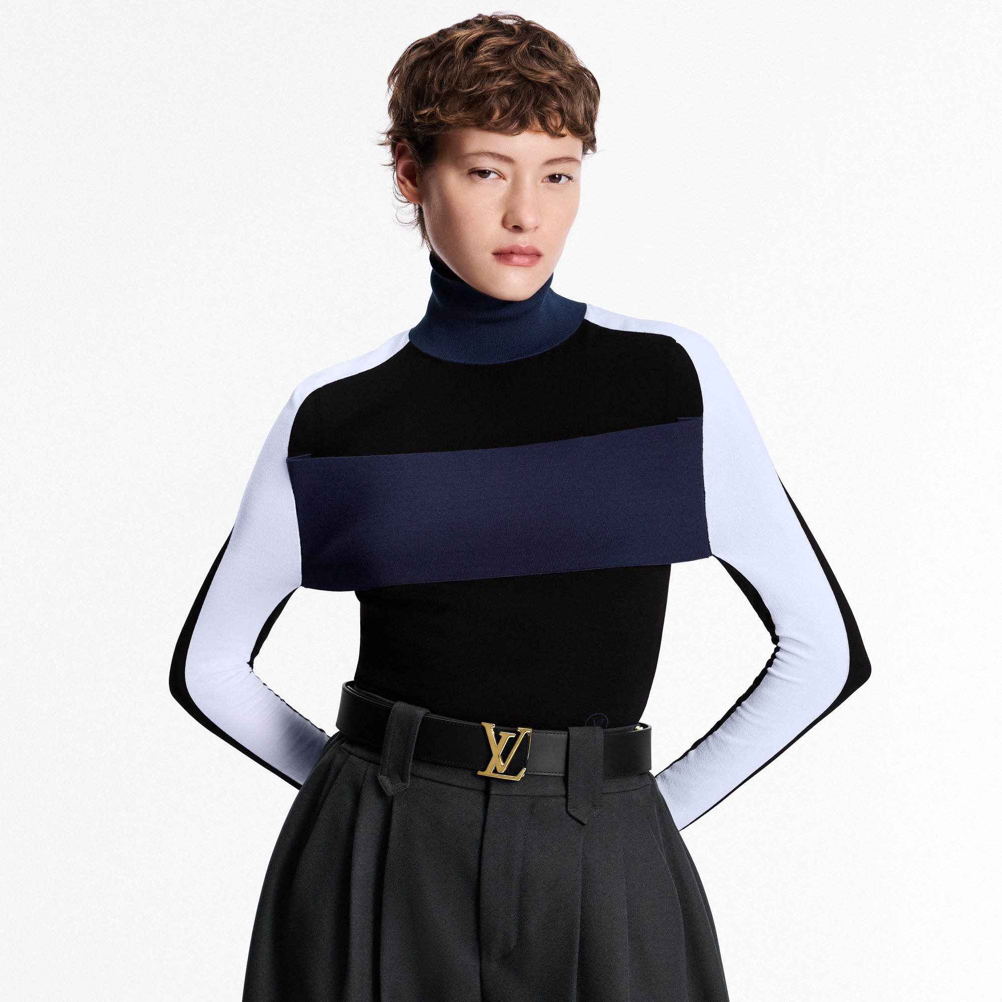 Monogram Accessoires Ceintures Ceinture LV Initiales 40 mm réversible | Louis Vuitton ® (Zoom produit)