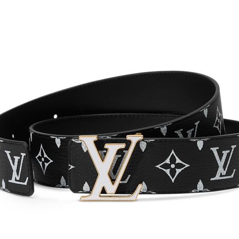 Monogram Heritage Accessoires Ceintures Ceinture LV Initiales Monogram Firefly 40 mm réversible | Louis Vuitton ® (Zoom produit)