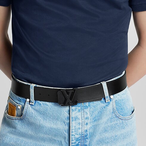 Toile Monogram Eclipse Accessoires Ceintures Ceinture LV Optic 40 mm réversible | Louis Vuitton ® (Zoom produit)