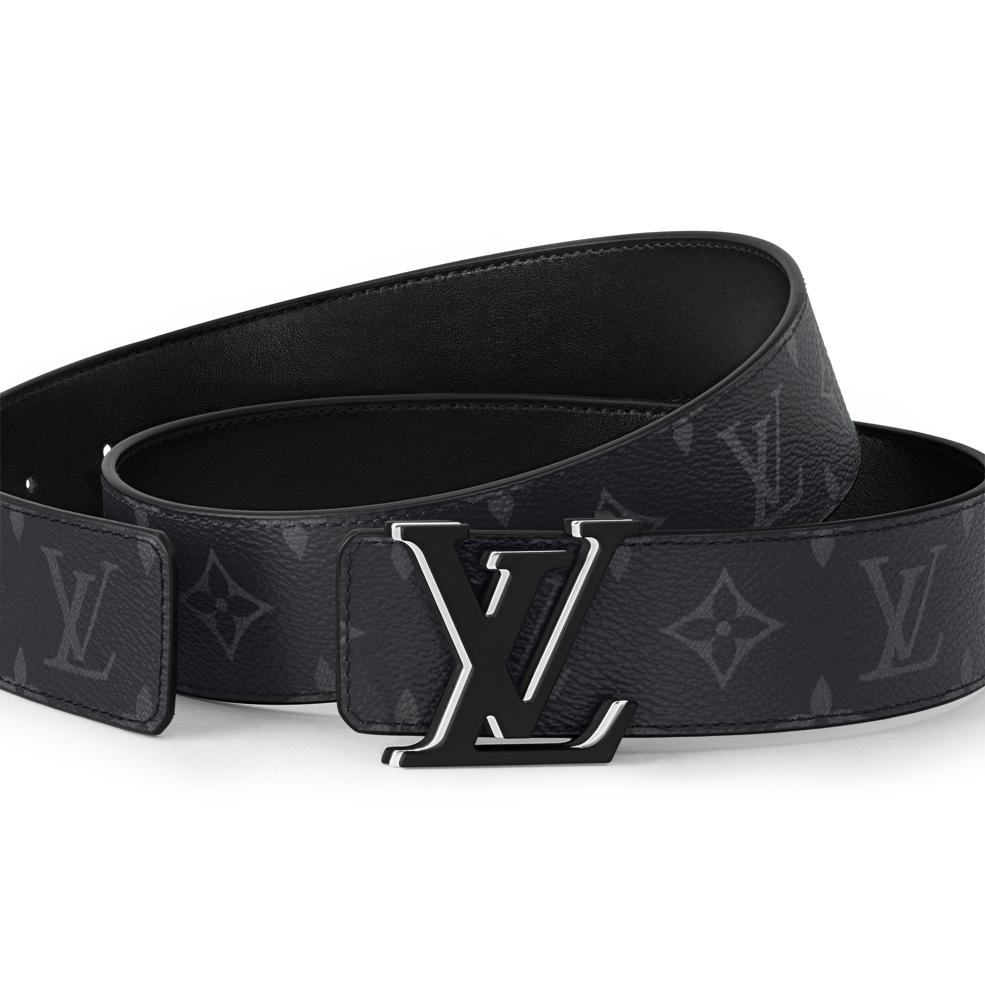 Toile Monogram Eclipse Accessoires Ceintures Ceinture LV Optic 40 mm réversible | Louis Vuitton ® (Zoom produit)