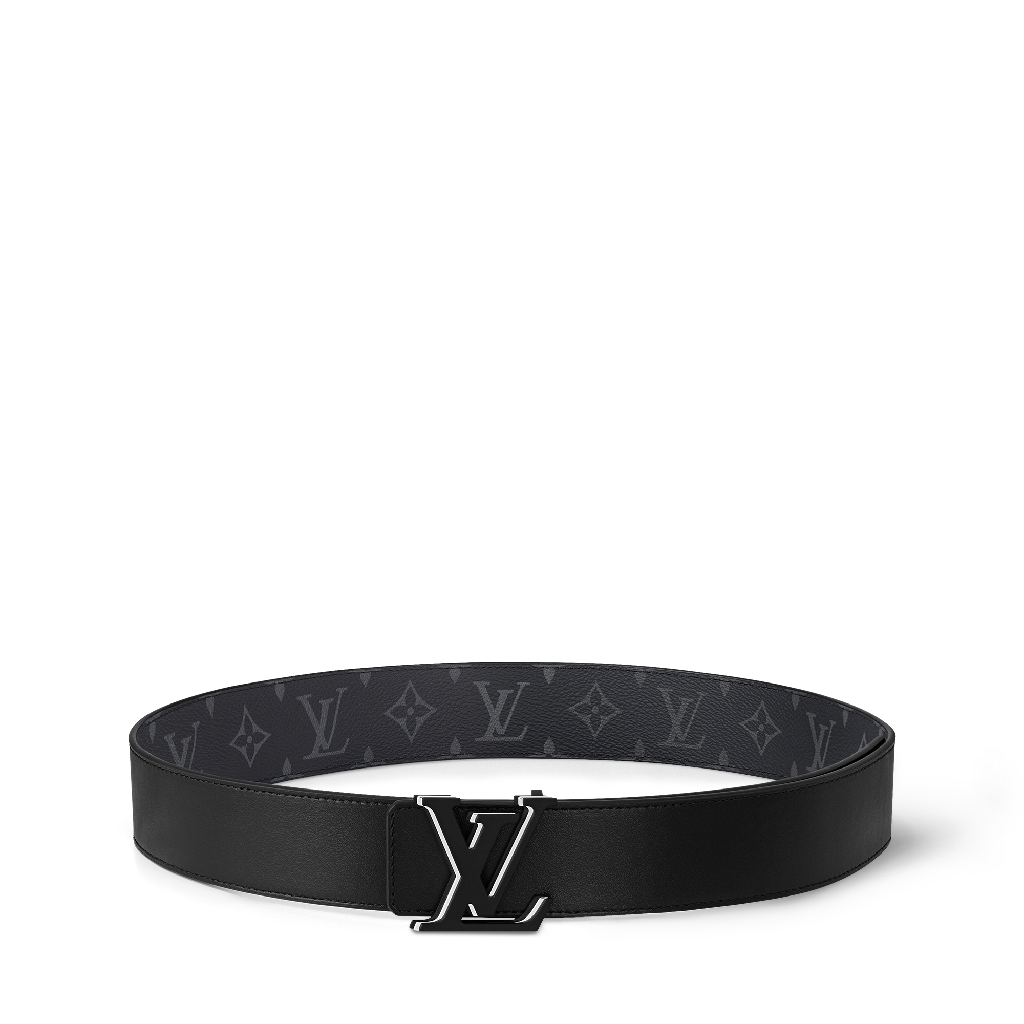 Toile Monogram Eclipse Accessoires Ceintures Ceinture LV Optic 40 mm réversible | Louis Vuitton ® (Zoom produit)