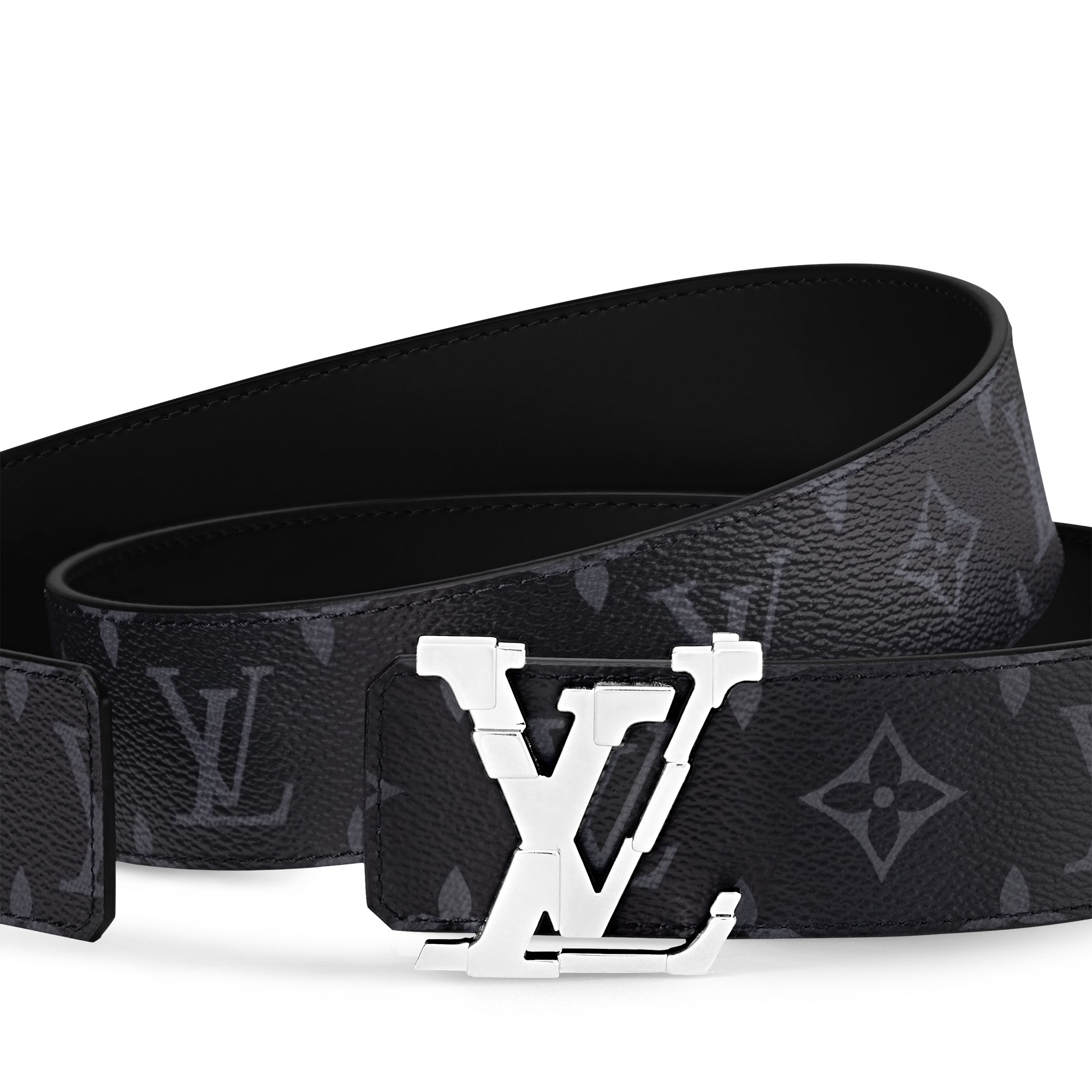 Toile Monogram Eclipse Accessoires Ceintures Ceinture LV Pixel 40 mm réversible | Louis Vuitton ® (Zoom produit)