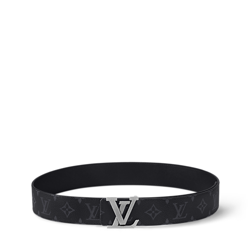 Toile Monogram Eclipse Accessoires Ceintures Ceinture LV Stitch 40 mm réversible | Louis Vuitton ® (Zoom produit)