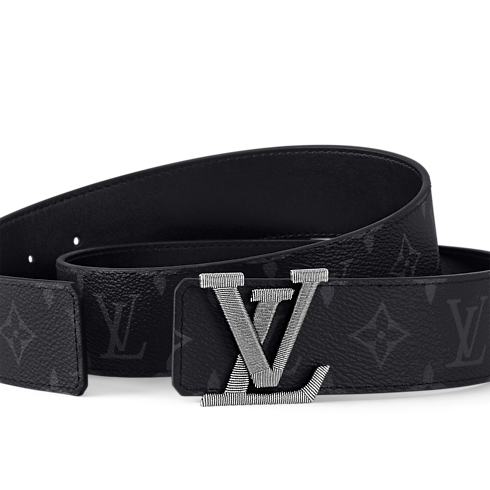 Toile Monogram Eclipse Accessoires Ceintures Ceinture LV Stitch 40 mm réversible | Louis Vuitton ® (Zoom produit)