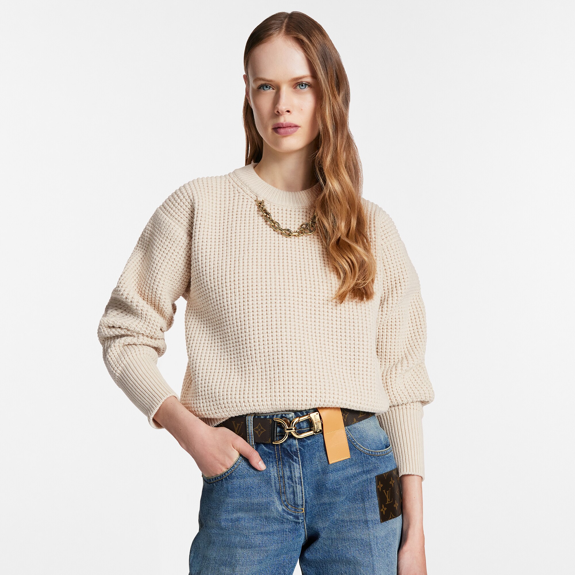 Monogram Accessoires Ceintures Ceinture Oversized Hook 40 mm réversible | Louis Vuitton ® (Zoom produit)