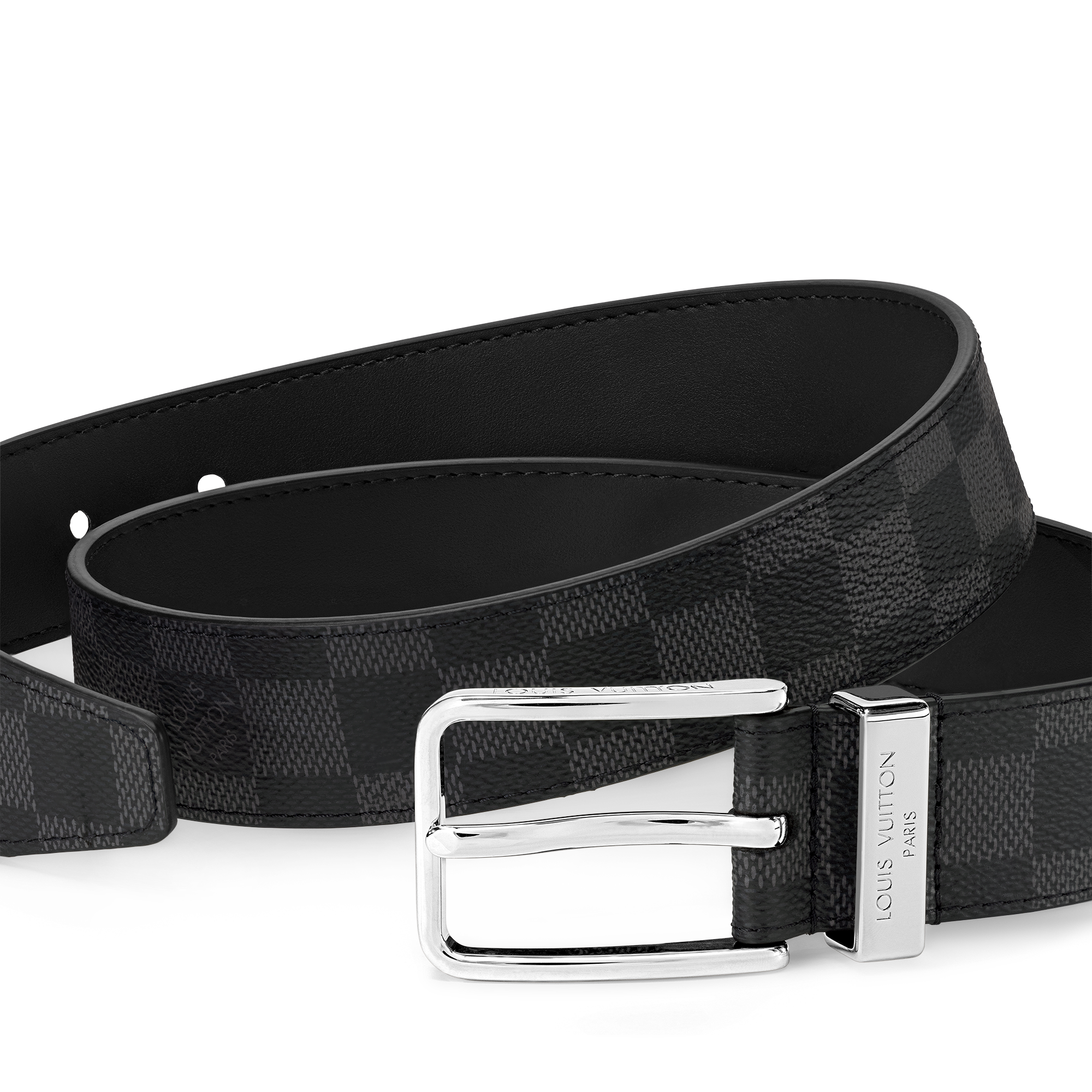 Toile Damier Graphite Accessoires Ceintures Ceinture Pont Neuf 35 mm | Louis Vuitton ® (Zoom produit)