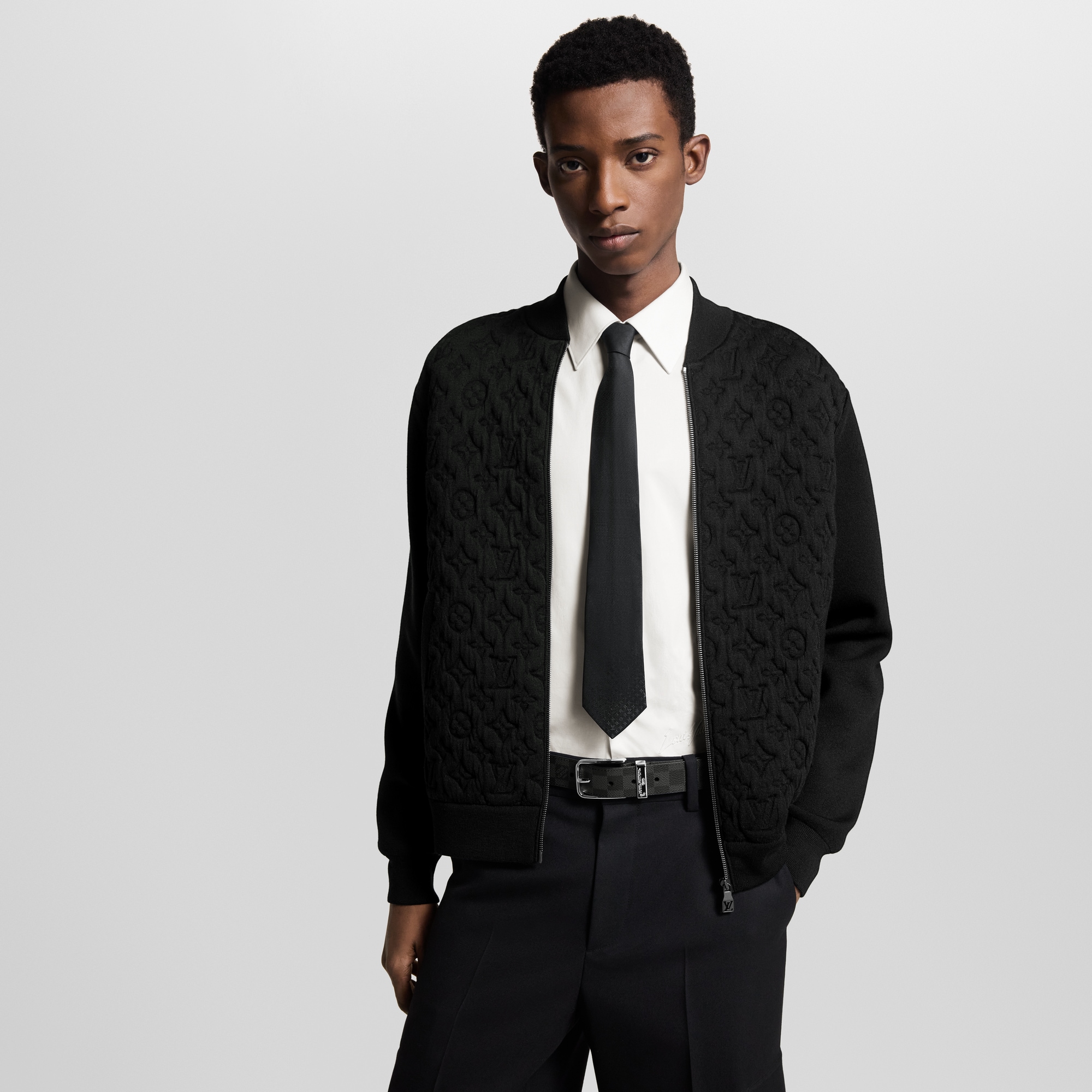 Toile Damier Graphite Accessoires Ceintures Ceinture Pont Neuf 35 mm | Louis Vuitton ® (Zoom produit)