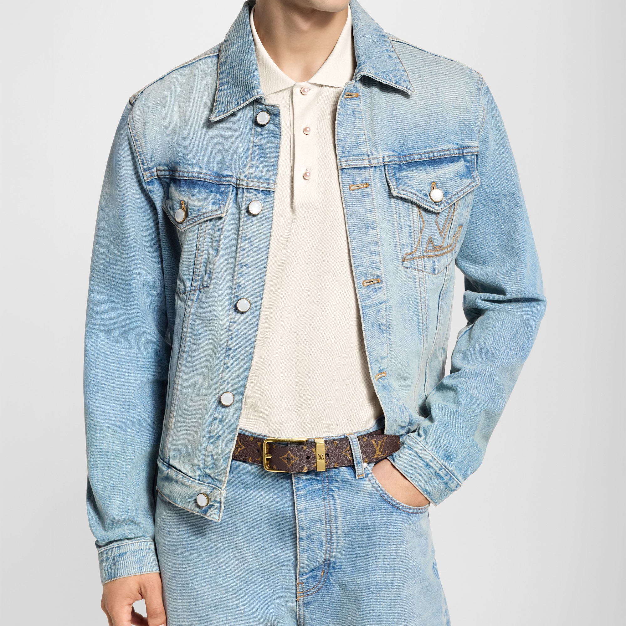  Accessoires Ceintures Ceinture Pont Neuf Monogram 35 mm | Louis Vuitton ® (Zoom produit)