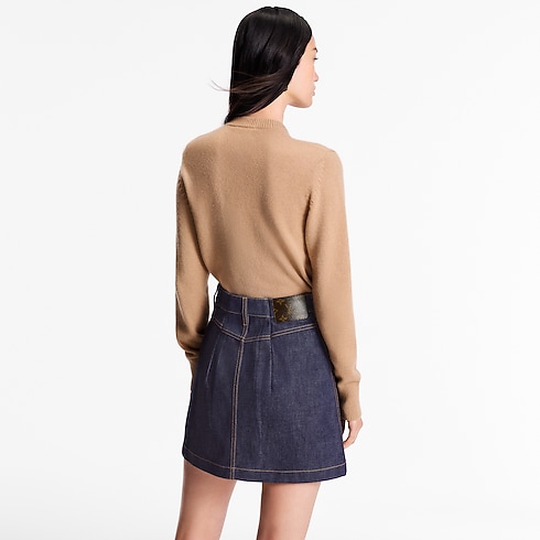 Ready-to-Wear Knitwear Chain Detail Patch Sweater | Louis Vuitton ® (Product zoom)