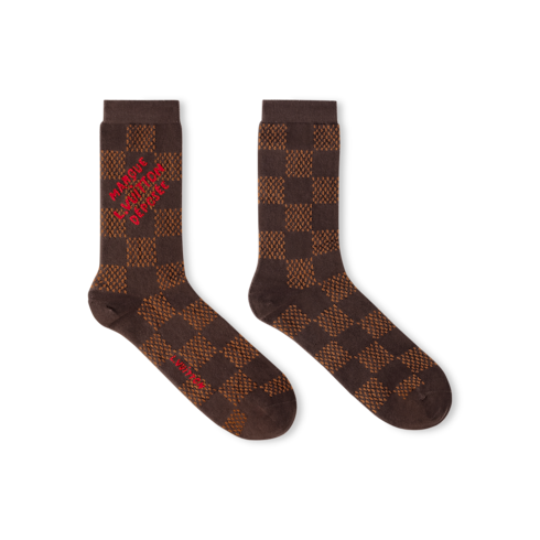 S00 Accessoires Textile de Maison Chaussettes Damier Héritage | Louis Vuitton ® (Zoom produit)
