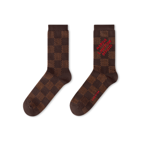 S00 Accessoires Textile de Maison Chaussettes Damier Héritage | Louis Vuitton ® (Zoom produit)