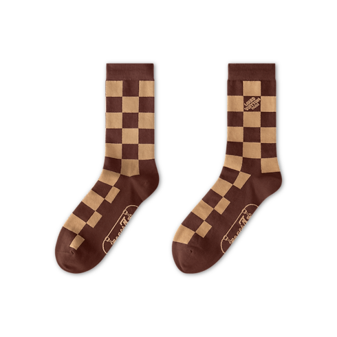 S00 Accessoires Textile de Maison Chaussettes Damier Skate | Louis Vuitton ® (Zoom produit)