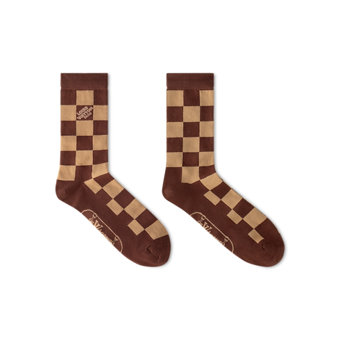 S00 Accessoires Textile de Maison Chaussettes Damier Skate | Louis Vuitton ® (Zoom produit)