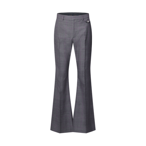 Ready-to-Wear Pants Check Tailored Flared Pants | Louis Vuitton ® (Product zoom)