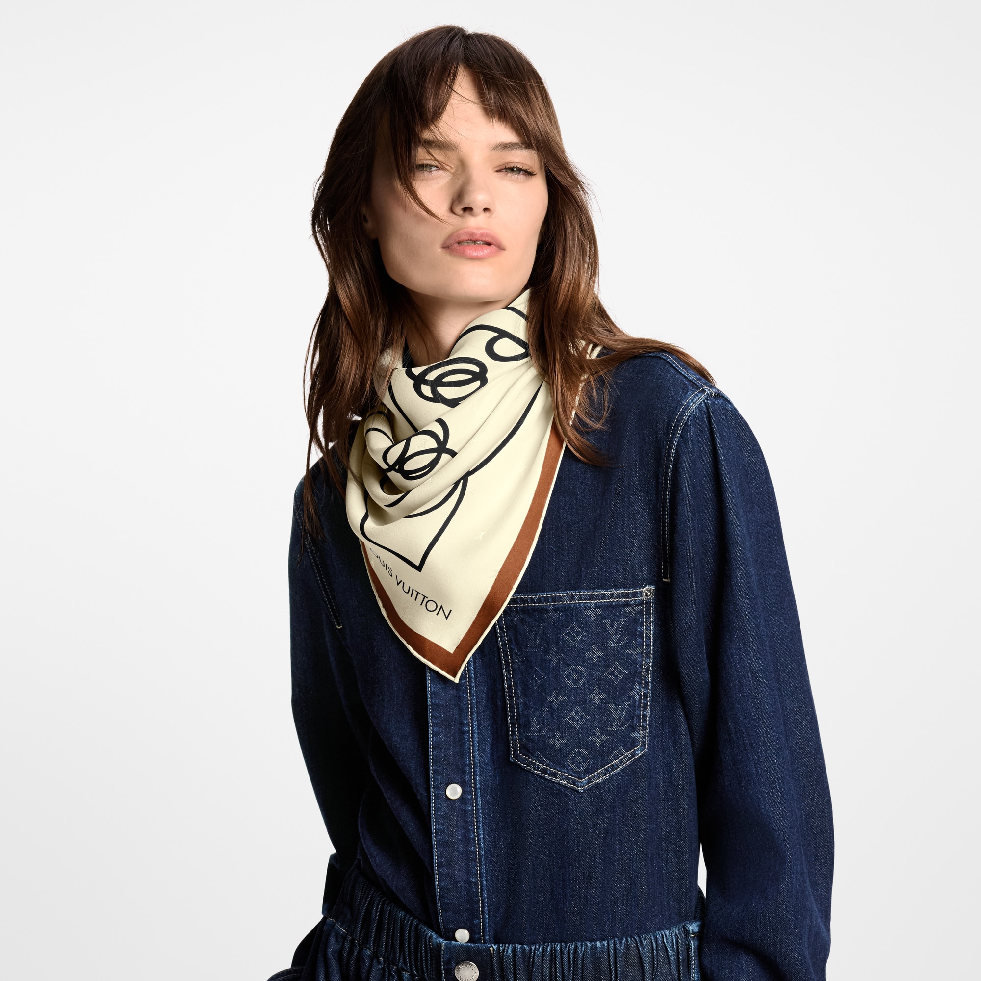 S00 Accessories Silk Squares and Bandeaus  Chemin Faisant By Andree Putman Square 90 | Louis Vuitton ® (Product zoom)