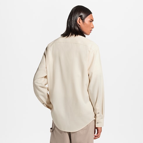 Prêt-à-Porter Tout le Prêt-à-Porter Chemise à manches longues en flanelle de cachemire et coton | Louis Vuitton ® (Zoom produit)
